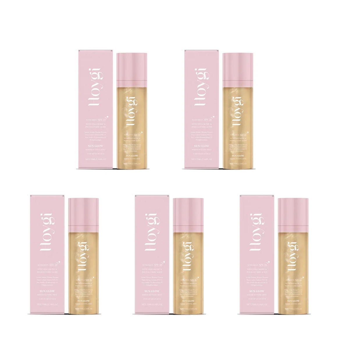 SPF 50+ Matte Setting Spray – Oil Control & Long-Lasting Finish Makeup Setting Spray Qme 5 x 75ml Boxed