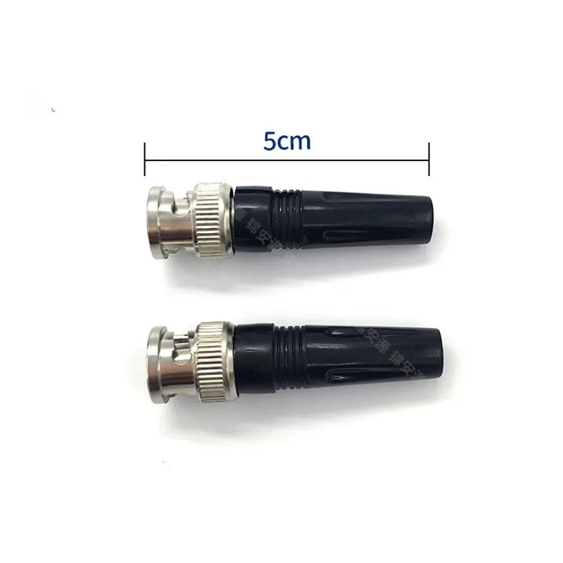 BNC Male Twist-On Connector for RG59 Coaxial CCTV Cable Coaxial Cable Connector Qme