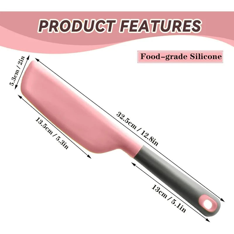 Galavilly Silicone Spatula – Heat-Resistant Non-Stick Turner Silicone Spatula Qme