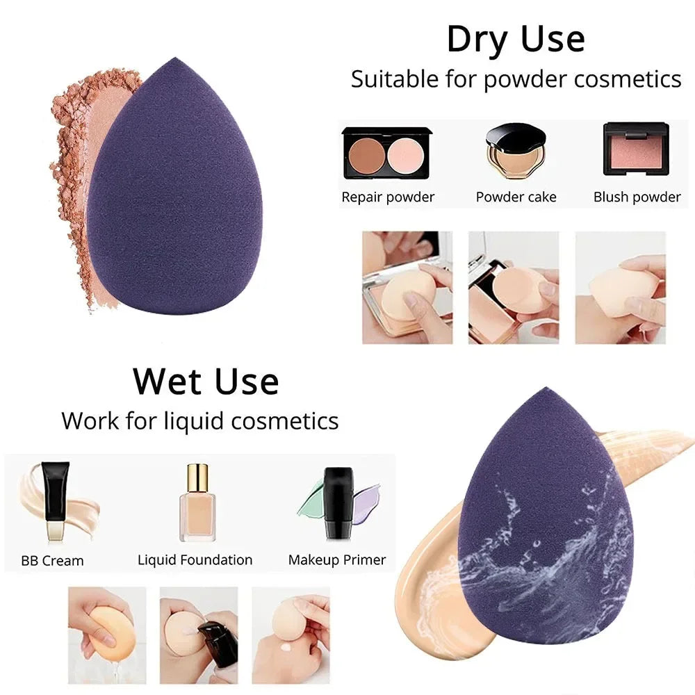 Makeup Sponge Blender Beauty Egg – Soft Cosmetic Puff Makeup Blending Sponge Qme