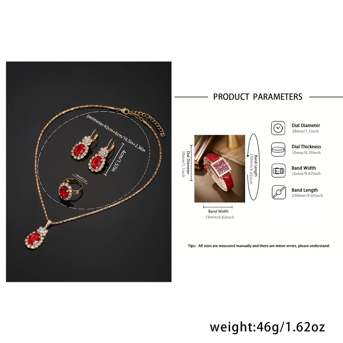 Elegant Women's Watch & Jewelry Set – Stylish Gift Set Watch & Jewelry Set Qme