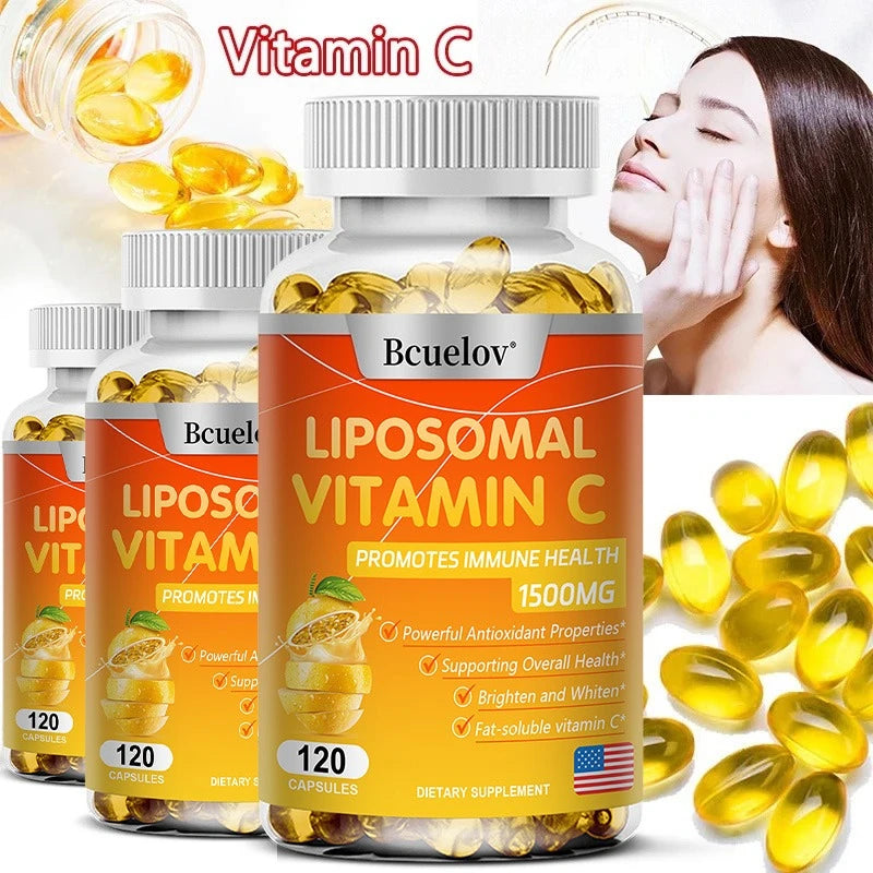 Liposomal Vitamin C Capsules – Collagen & Immune Support Vitamin C Supplement Qst