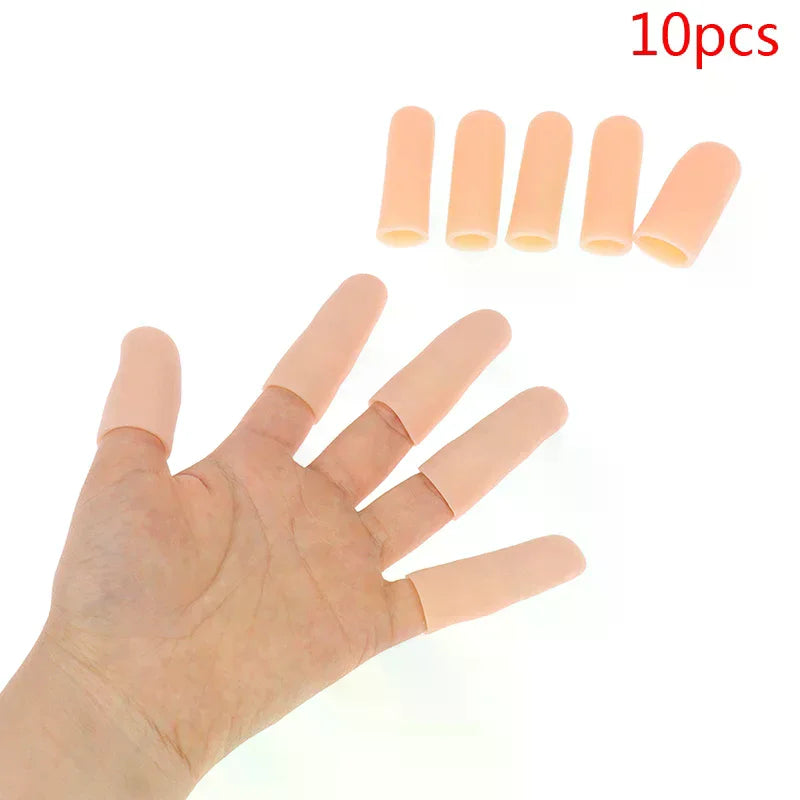 Silicone Gel Finger Protector Sleeves – Heat & Cut Guard Finger Protector Sleeves Qme
