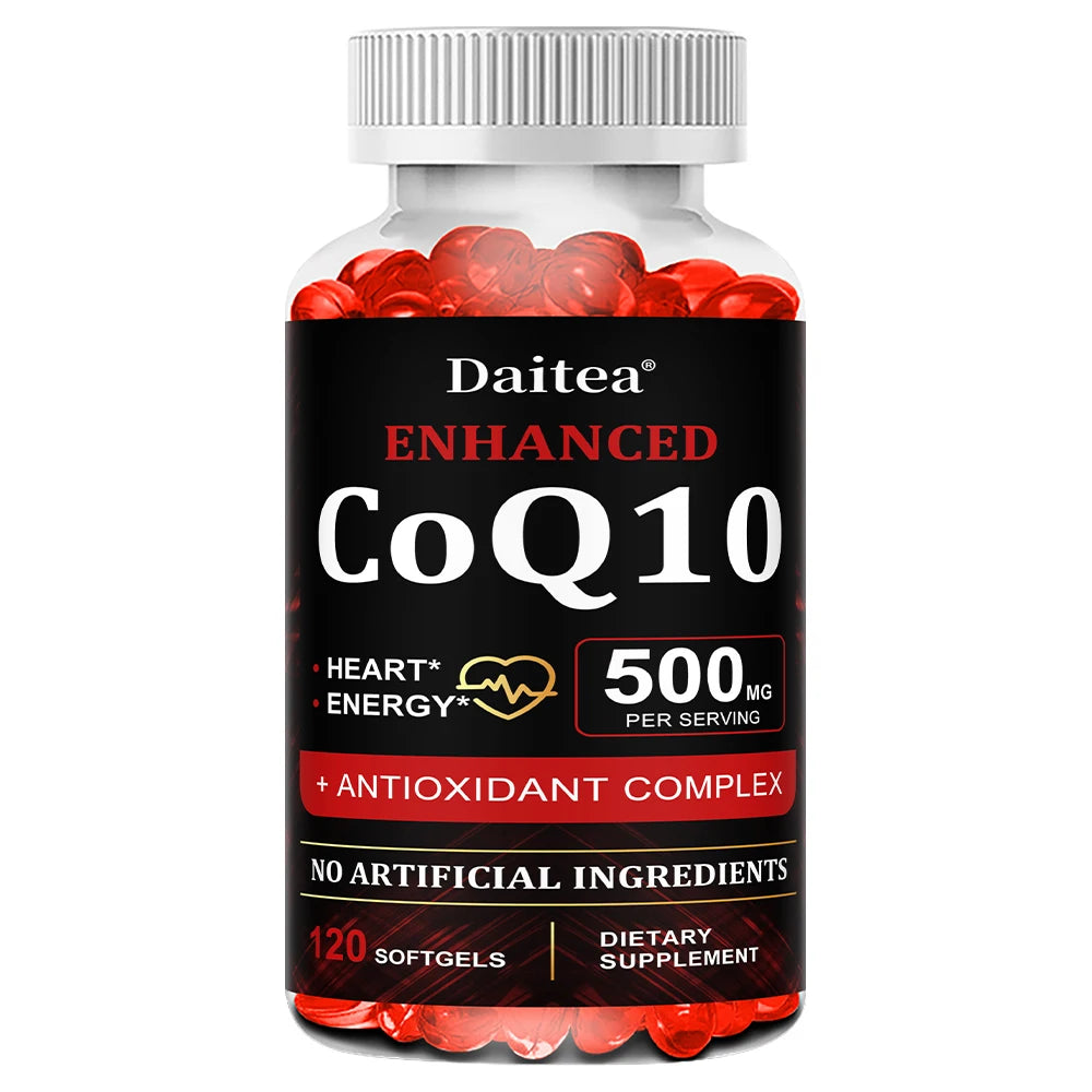 ZENVITALIZE CoQ10 500mg High Absorption Supplement Capsules CoQ10 Supplement Qst 120 count-1 bottle