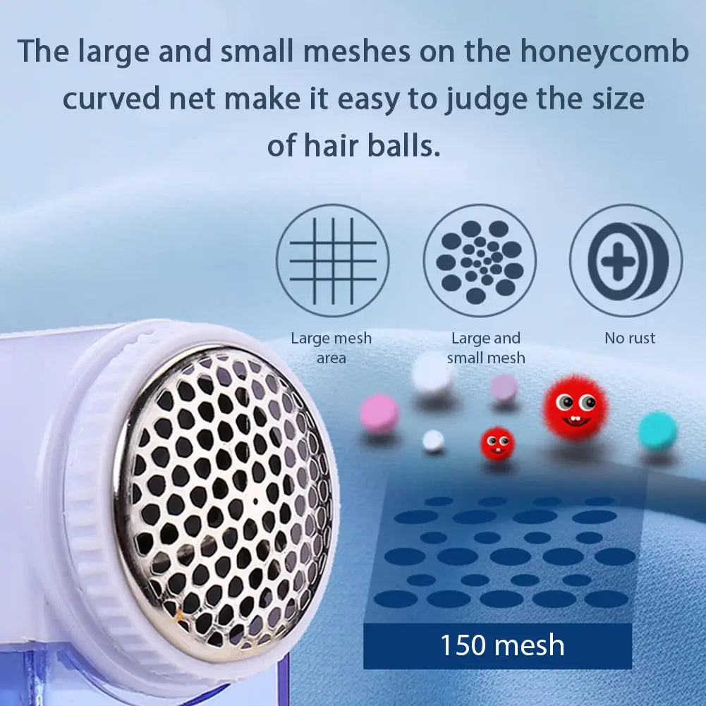 Electric Lint Remover & Fabric Shaver – Removes Fuzz & Hairballs Fabric Lint Shaver Qme