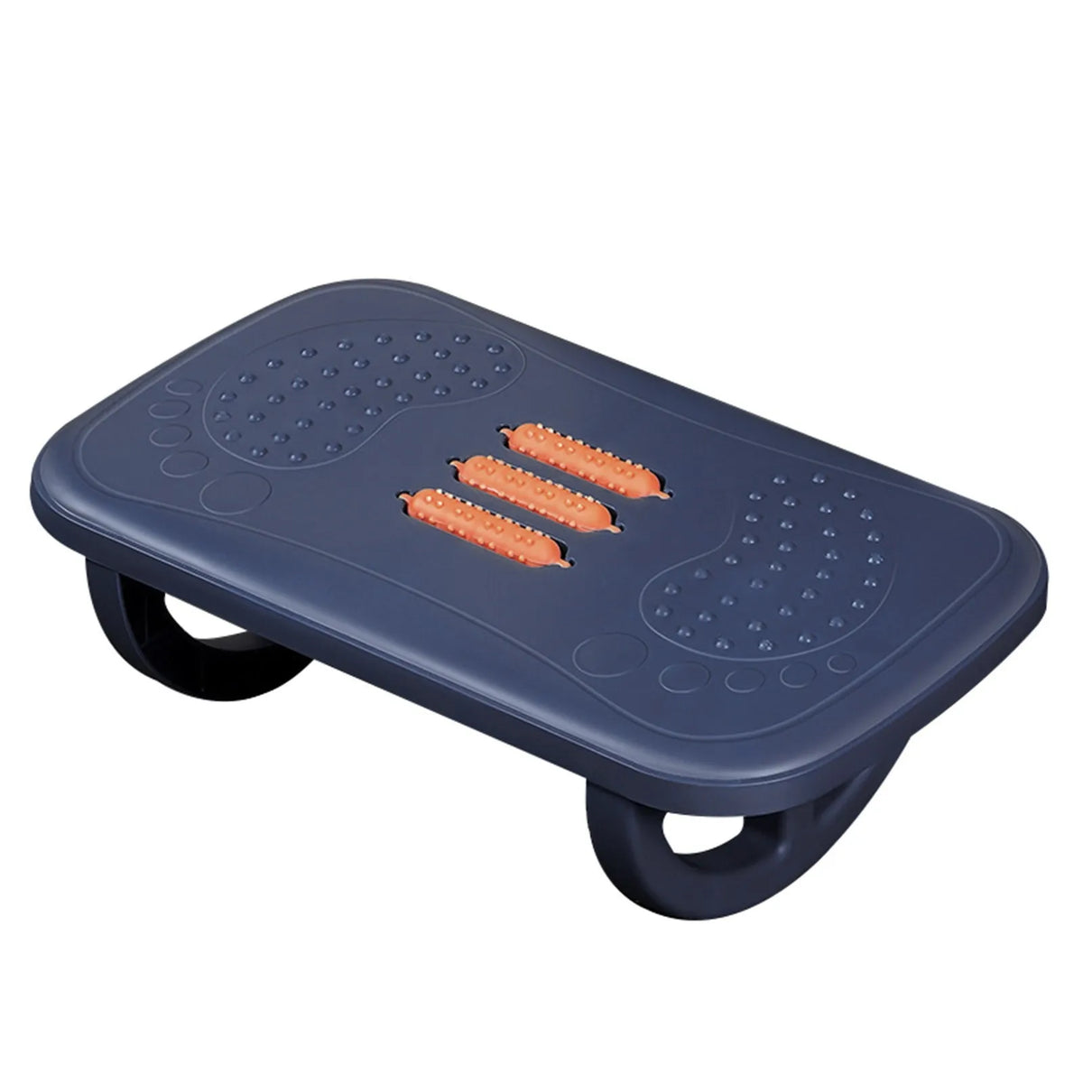 Rocking Under-Desk Footrest with Massage Rollers | Anti-Slip Ergonomic Footrest Qme