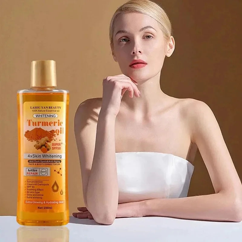 YOUNGCOME Turmeric Ginger Face Serum Oil 200ml – Skin Moisturizer Face Serum Oil Qst