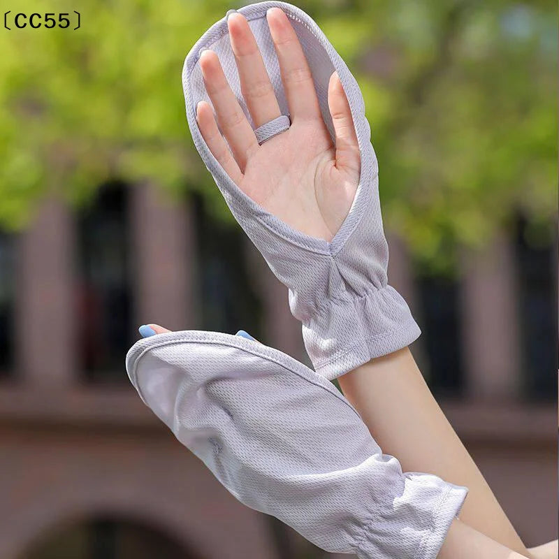 Women's UV Protection Driving & Cycling Gloves – Short Style Sun Protection Gloves Qst