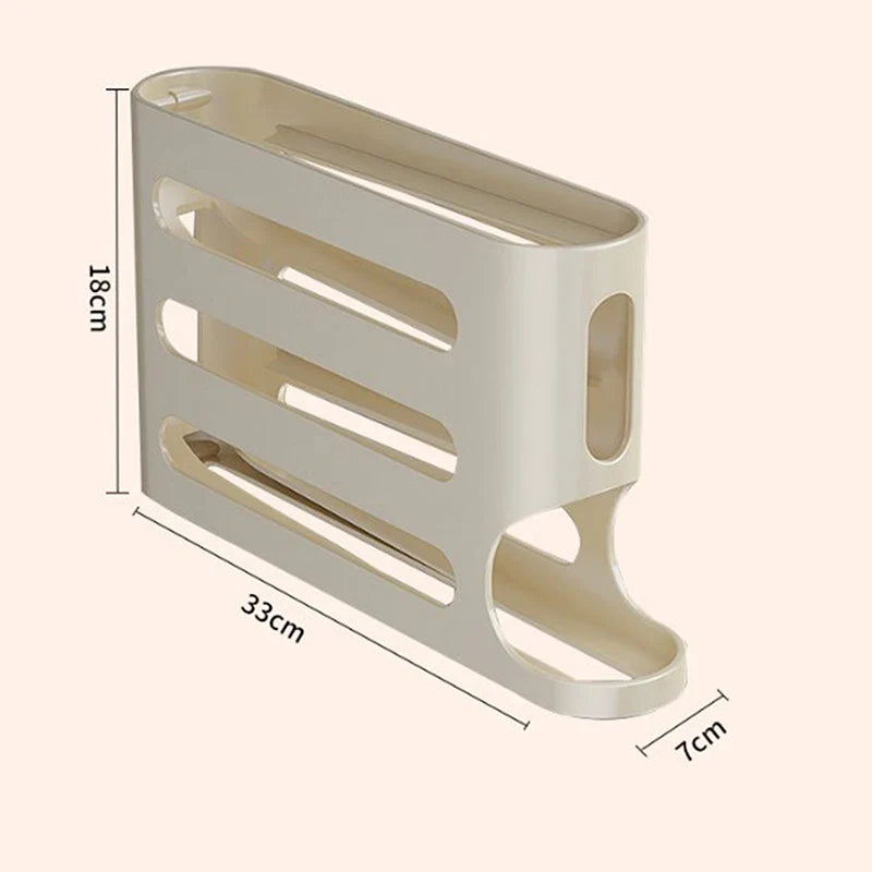 30-Egg Rolling Dispenser Rack | Fridge Egg Organizer Box Egg Dispenser Rack Qme
