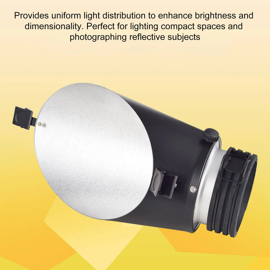 Oblique Background Reflector with Clip – Profoto Mount Photography Light Modifier Qst