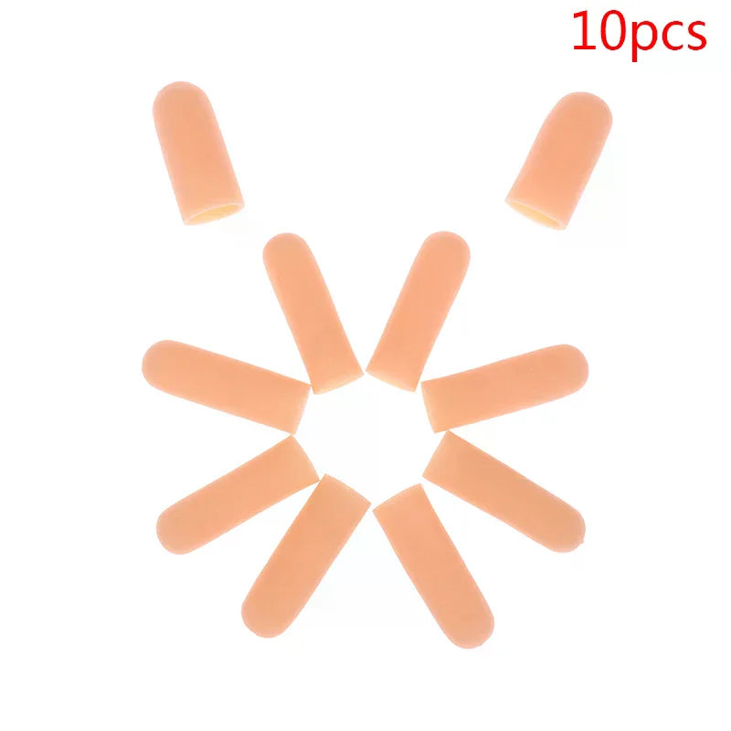 Silicone Gel Finger Protector Sleeves – Heat & Cut Guard 10 Pcs Finger Protector Sleeves Qme
