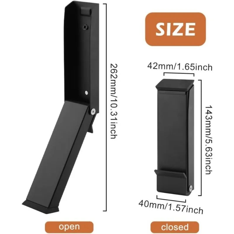 Heavy Duty Metal Door Stopper – Windproof Rubber Base Door Stopper Qme