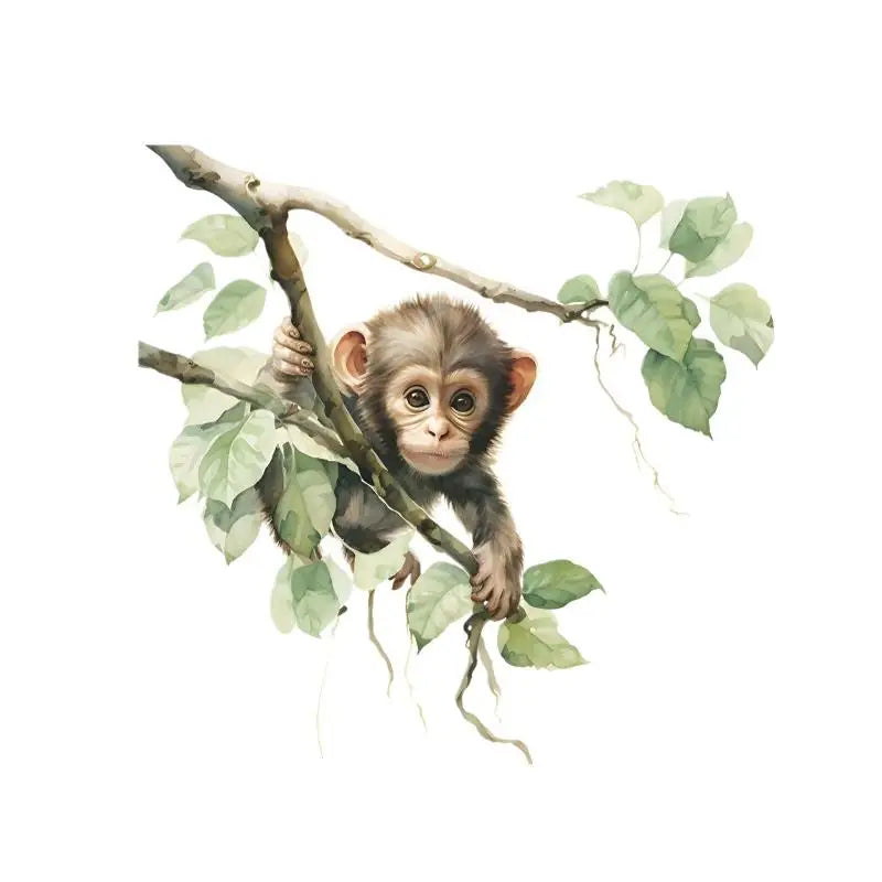 Cute Monkey Wall Sticker PVC Home Decor 30x30cm Wall Sticker Decal Qme