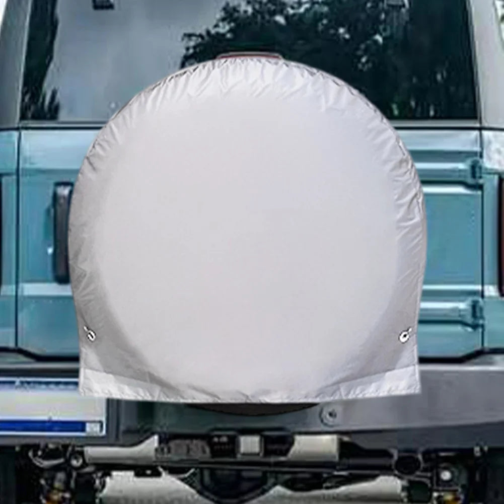 UV Resistant Spare Tire Cover | Waterproof Wheel Protector Spare Tire Cover Qme