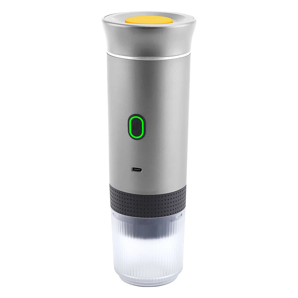 3-in-1 Wireless Portable Capsule Espresso Coffee Maker Portable Espresso Maker Qst Grey