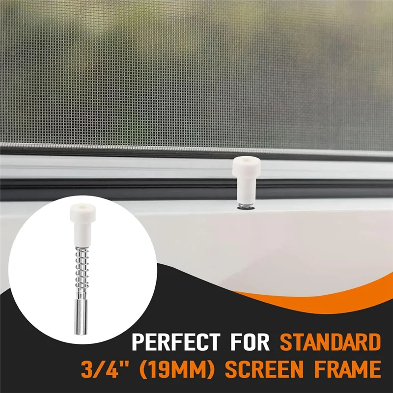 Window Screen Replacement Plunger Pins 5/32" – 30-Pack Screen Frame Hardware Qme