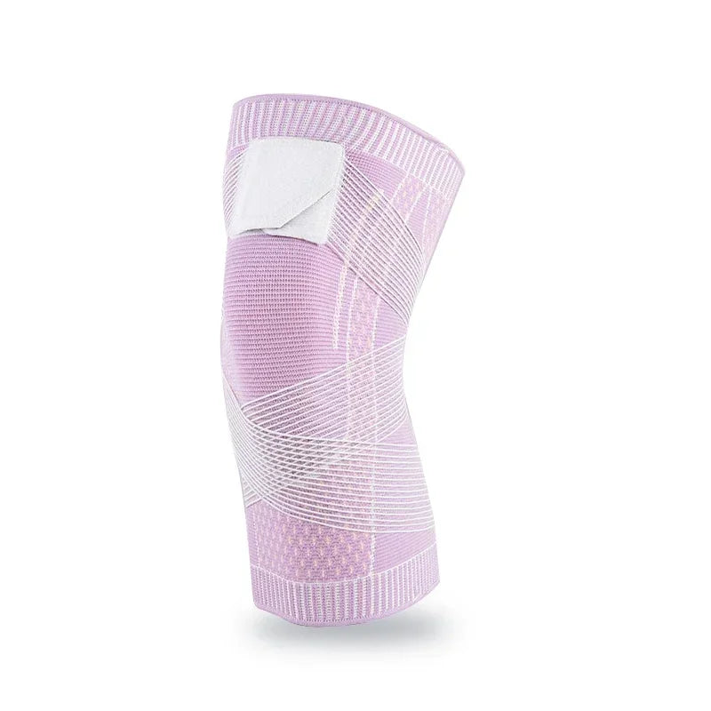 Elastic Knee Support Pads for Men & Women | Fitness Brace Knee Support Brace Qme Pink 1 Piece L
