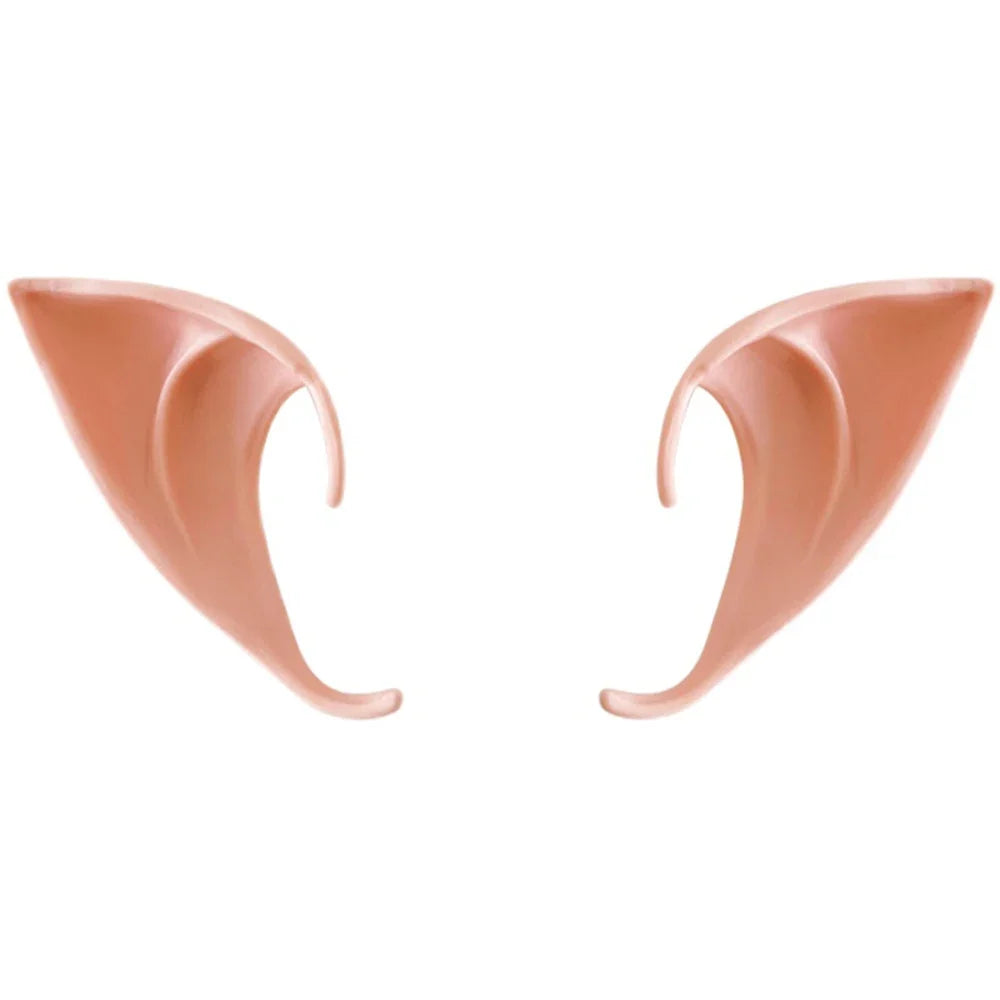 Latex Pointed Elf Ears – Halloween Cosplay & Masquerade Props Costume Ear Props Qme
