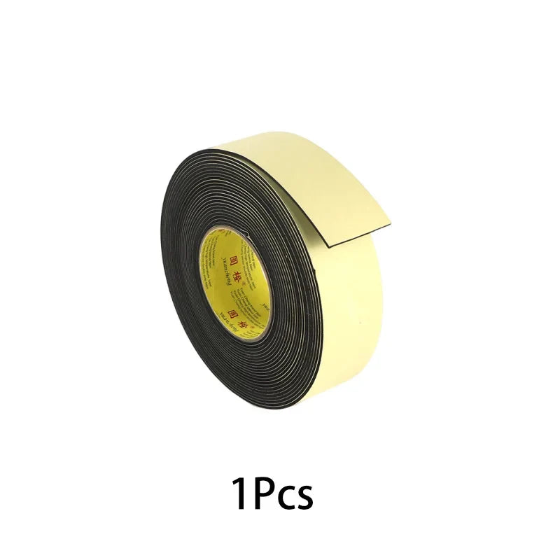Thickened Rubber Foam Door & Window Sealing Tape | Weatherstrip Foam Weatherstrip Tape Qme 1Pcs 5M 1mm|10mm