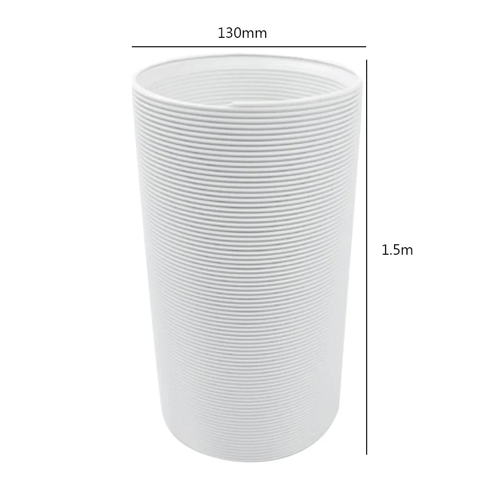 Telescopic Flexible AC Duct Extension Pipe 1.5M–2M | 130mm AC Duct Extension Pipe Qme 130mmX1.5M