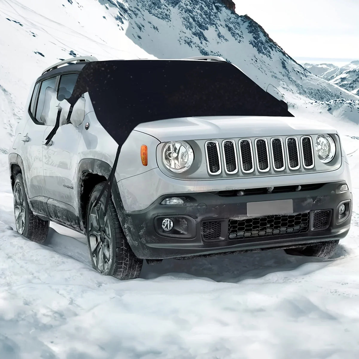 600D Waterproof Windshield Cover – Anti-Ice Snow & Frost Guard Windshield Cover Qme