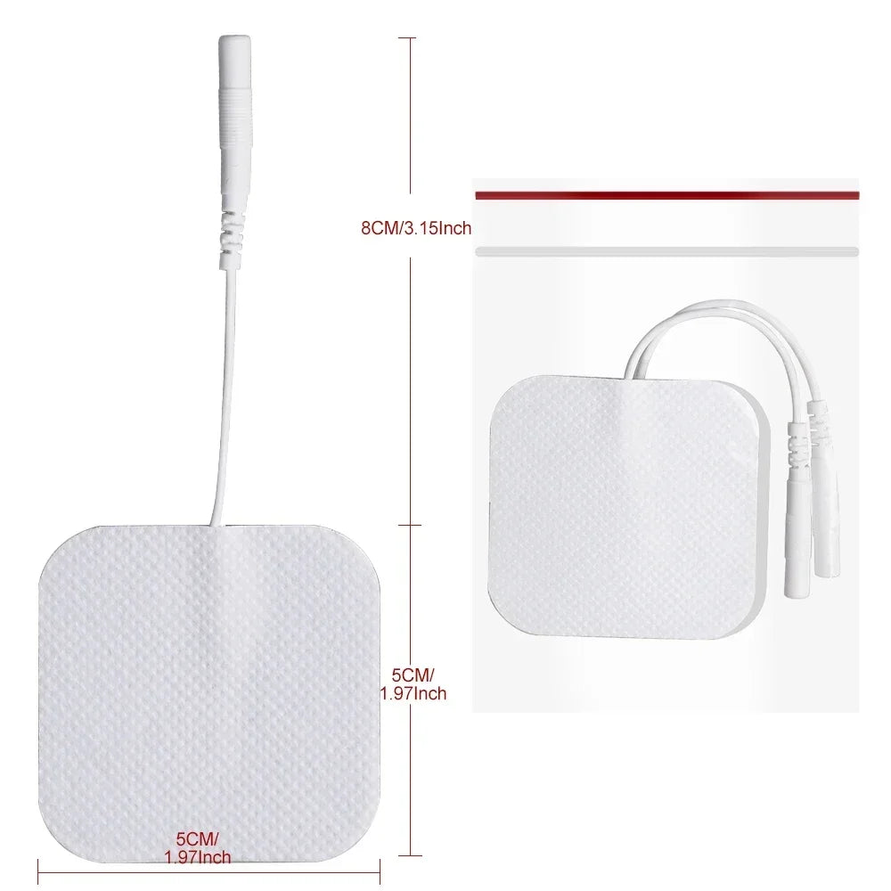 TENS Electrode Pads 5x5cm Self-Adhesive Non-Woven – 20 to 100 Pcs Electrode Replacement Pads Qst