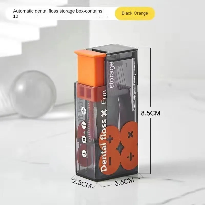 Automatic Pop-Up Dental Floss Dispenser Storage Box Floss Dispenser Qme