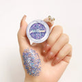 Monochrome Glitter Mermaid Shimmer Eyeshadow Compact | Vegan Glitter Eyeshadow Compact Qme 03