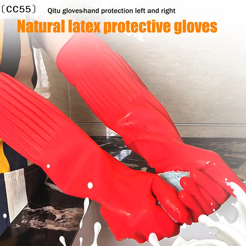 Rubber Household Gloves – Dishwashing, Cleaning & Laundry Household Cleaning Gloves Qst