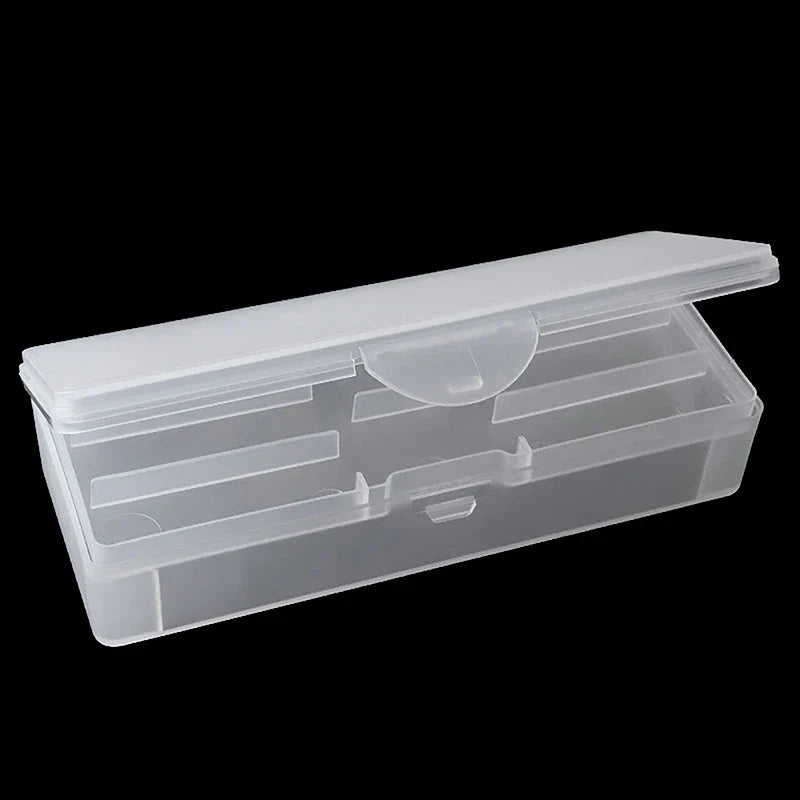 Clear Double-Layer Nail Buffer & File Storage Container Nail Tool Organizer Qme