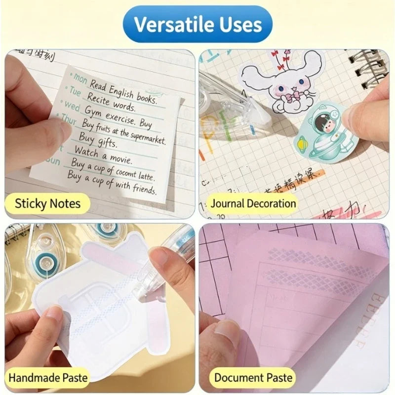 Double-Sided Adhesive Dot Tape Roller – Acid-Free, Archival-Safe Adhesive Tape Roller Qme