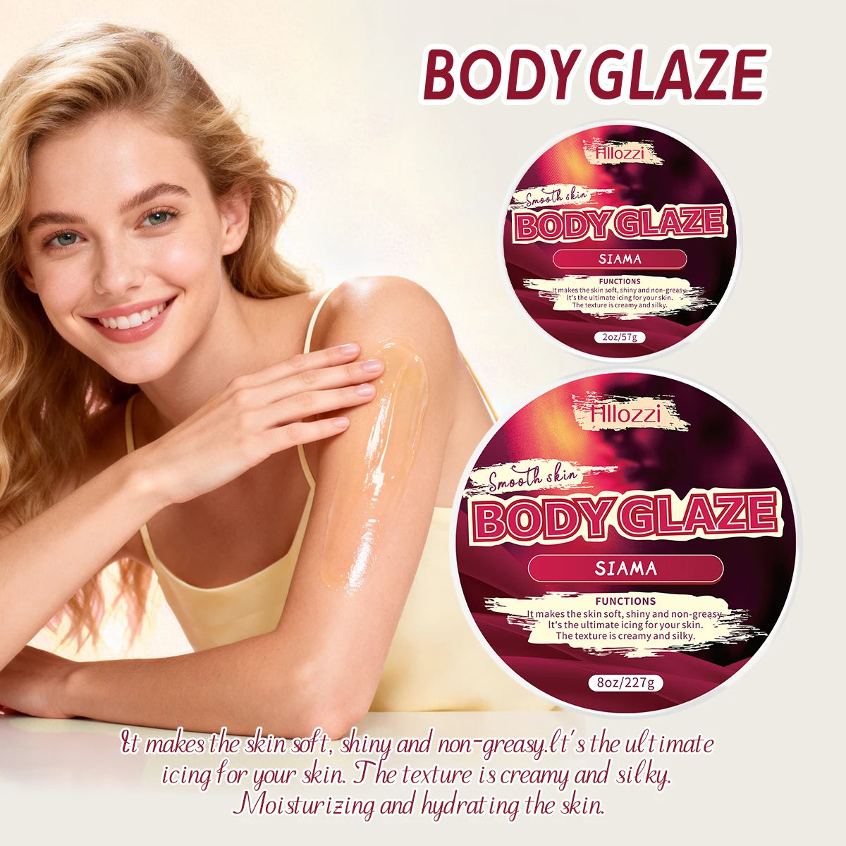 Body Glaze Cream – Brightening Moisturizer with Seed Oils Body Moisturizer Cream Qst