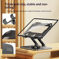 360° Rotating Foldable Tablet Stand for 4–16 Inch Devices Tablet Stand Qme Black