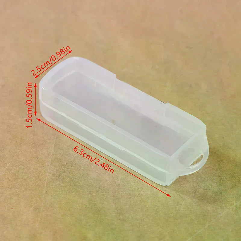 USB Flash Drive Cases with Lids – OTG Rotating Storage (5-Pack) USB Drive Storage Case Qme