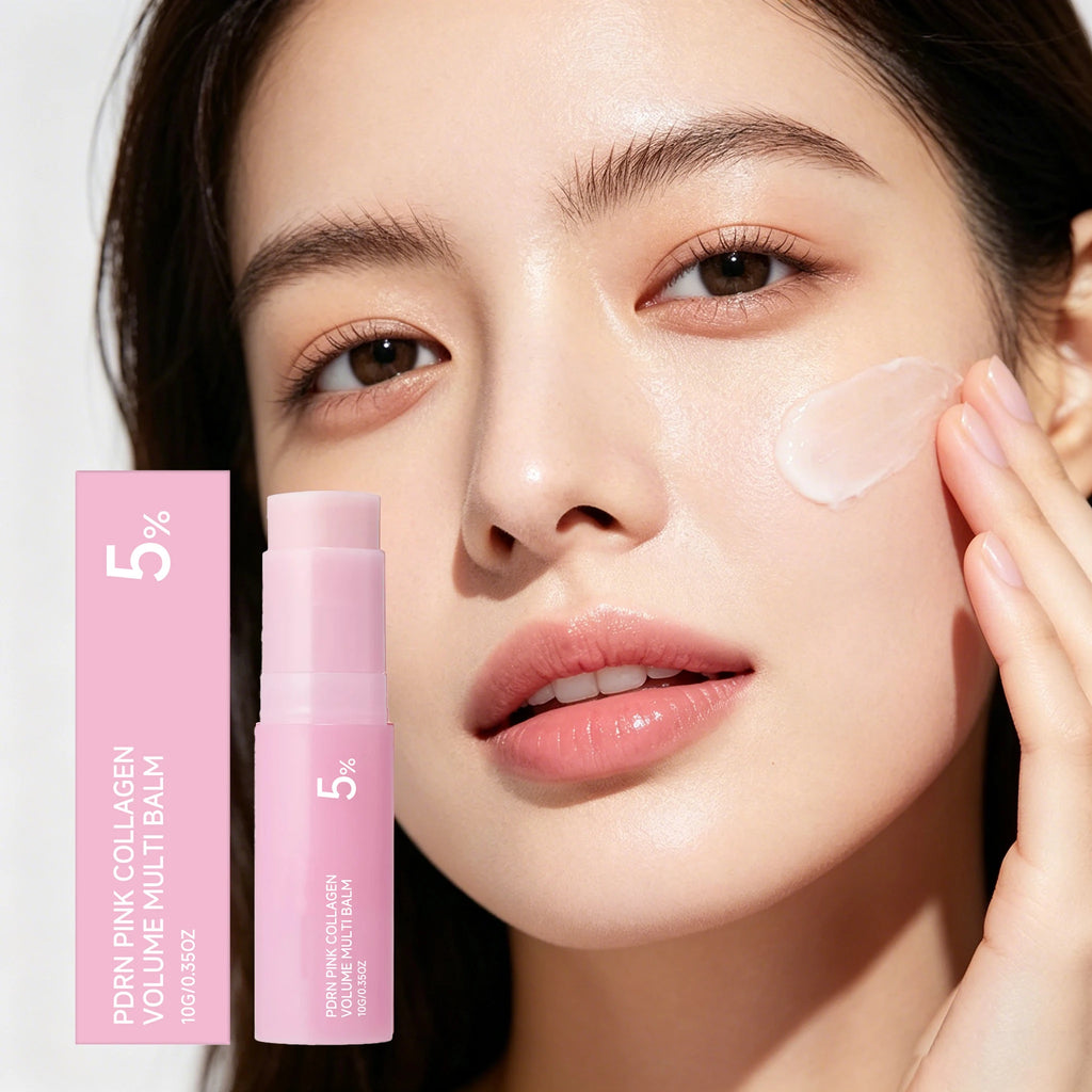 Collagen Pink Multi Balm Face Stick – Deep Moisturizing 10g Face Balm Stick Qst