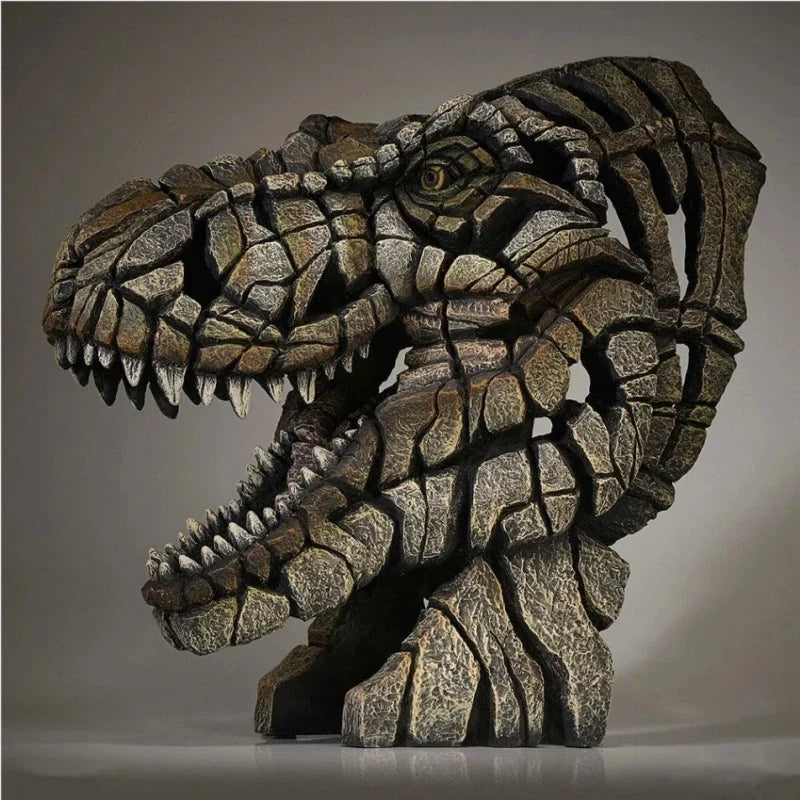 Shark Jaws Resin Sculpture – Ocean Animal Table Statue Decor Resin Animal Sculpture Qme Style2 One Size