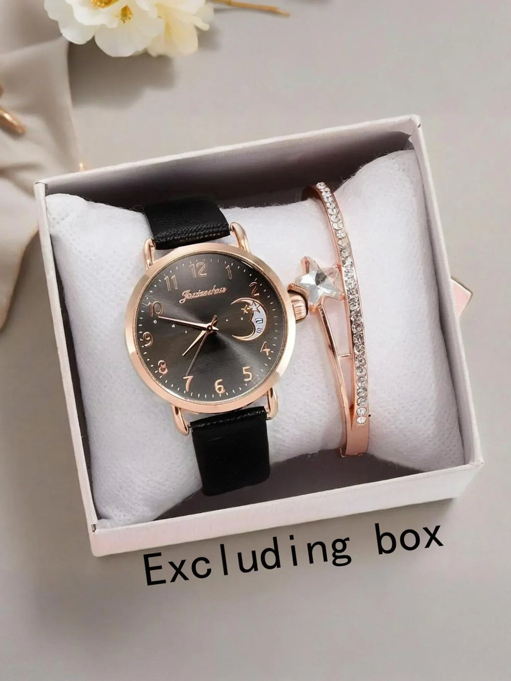 Women's Moon Pattern Digital Bracelet Watch | Qme – 4 Colors Fashion Bracelet Watch Qme