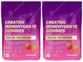 Creatine Monohydrate Gummies – Collagen, Vitamin D3 & Hyaluronic Acid Workout Supplement Gummies Qst 120 Count(Pack of 2)