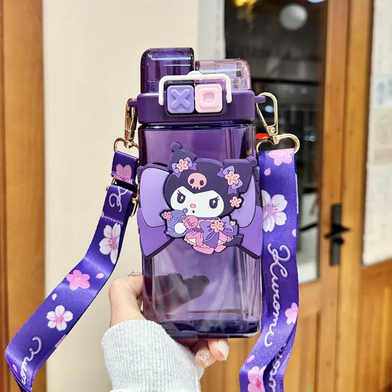 Hello Kitty Kuromi Acrylic Cup with Carry Handle – 21 Colors Character Acrylic Cup Qme