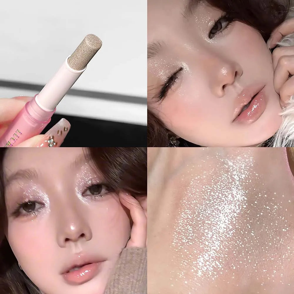 LUCKGO Jelly Eyeshadow Stick – Waterproof Shimmer Eye Shadow Pen Eyeshadow Stick Qme NO.LG15-06