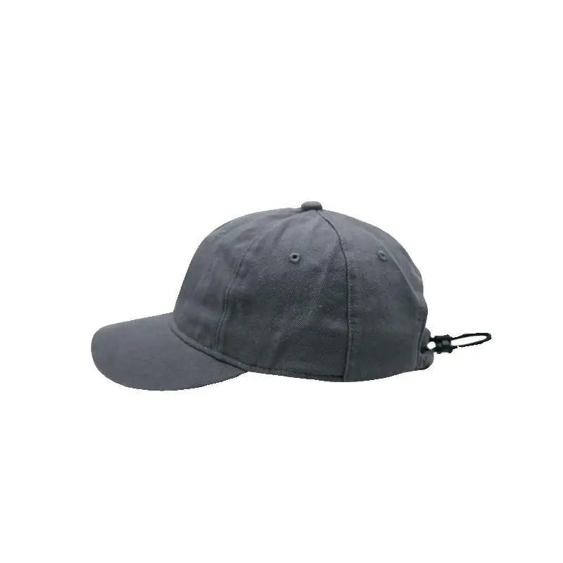 Drawstring Short Brim Hat – Soft Cotton Curved Cap Curved Brim Cap Qme