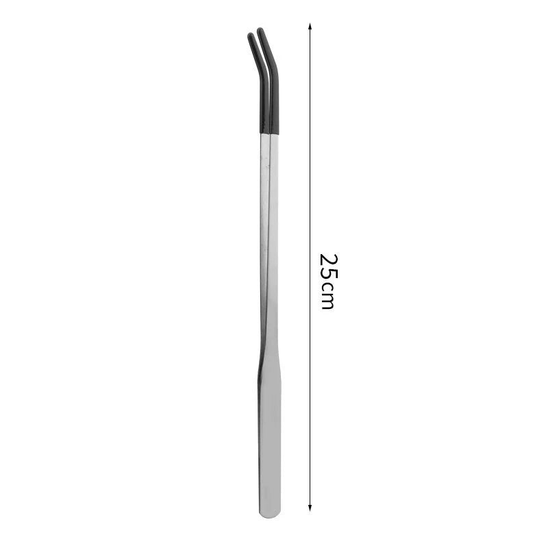 Reptile Feeding Tongs Stainless Steel Rubber Tip Tweezers Pet Feeding Tongs Qst A6