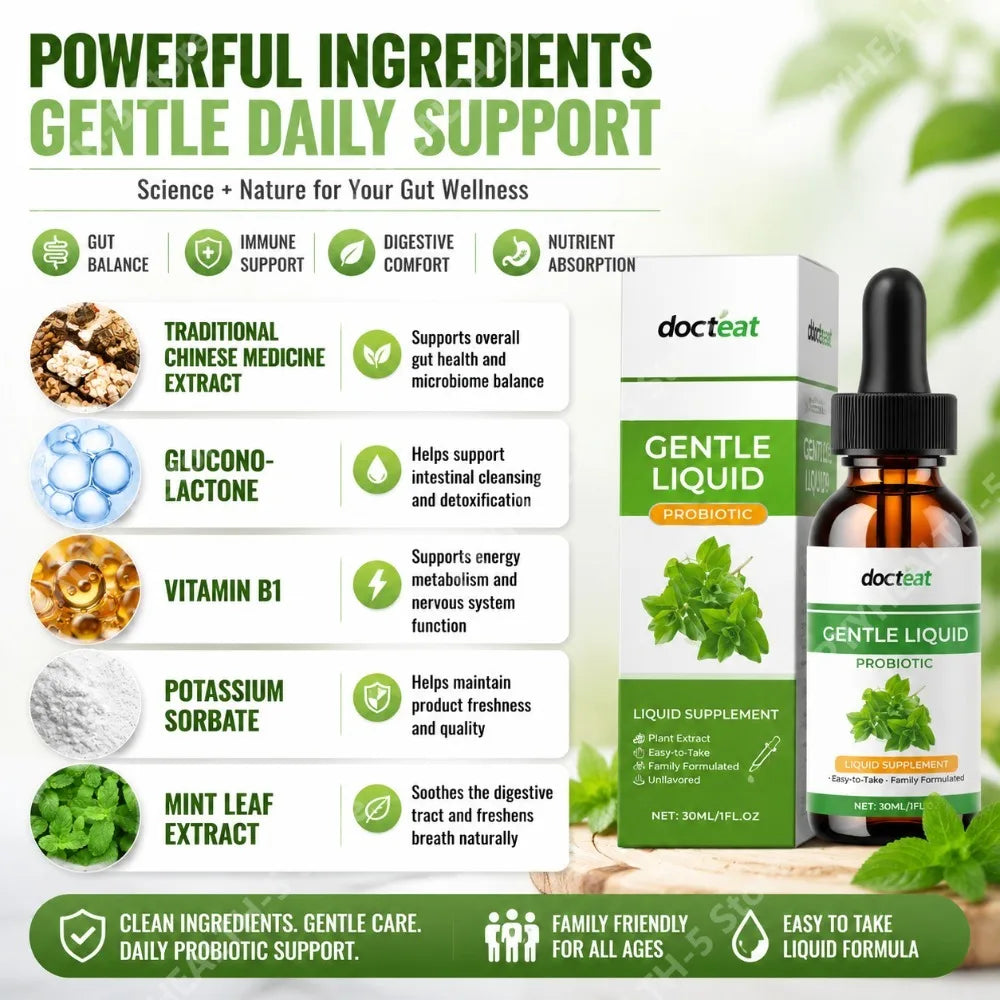 Docteat Probiotic Liquid Supplement – Gluconolactone & TCM 30ml Probiotic Supplement Qst