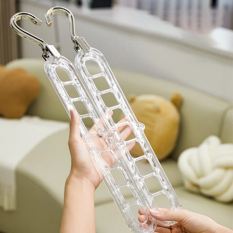9-Hole Rotating Magic Clothes Hanger – Space-Saving Multi-Hook Clothes Hanger Qst