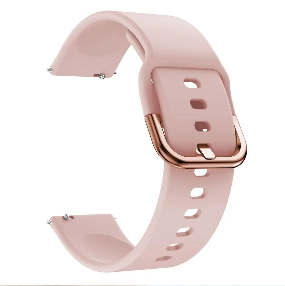 Silicone Sport Watch Band for Samsung Galaxy Watch 3 20mm 22mm Silicone Watch Band Qme Soft pink 22mm width strap