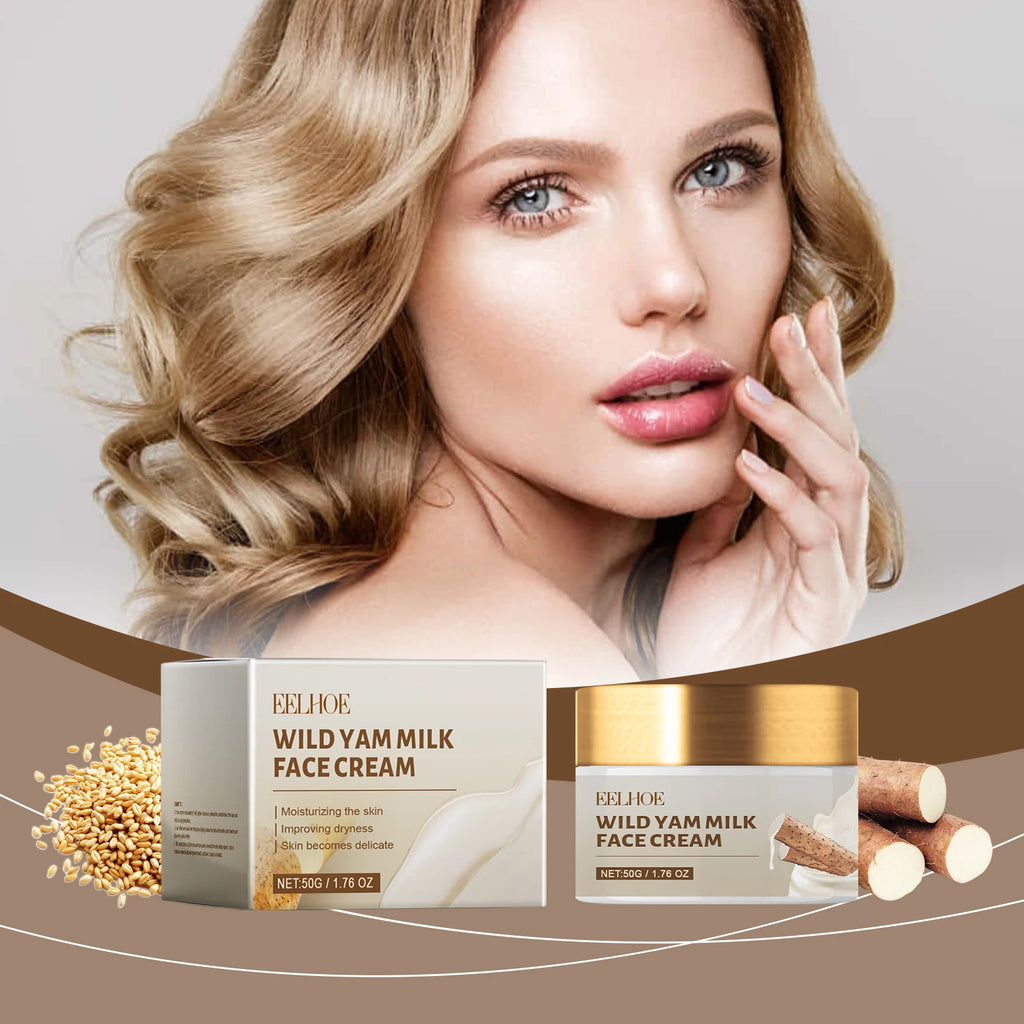 EELHOE Wild Yam Face Cream – Firming Moisturizer 50g Face Moisturizing Cream Qst
