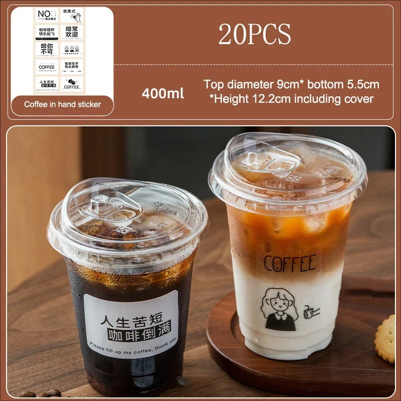 Disposable Transparent Cup Lids – Coffee, Milk Tea & Smoothies Disposable Cup Lids Qme 6