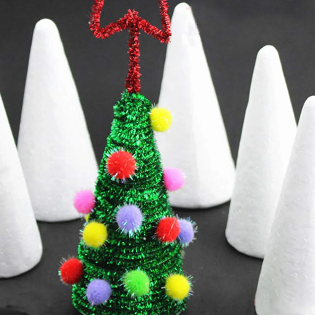 DIY Foam Cones for Christmas & Party Crafts – 4 Sizes Foam Craft Cones Qme 35cmX12.9cm
