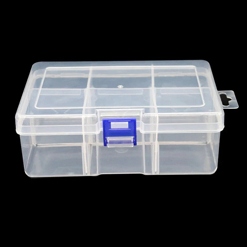 6-Grid Removable Desktop Storage Box – Jewelry, Tools & Gear Desktop Storage Box Qme