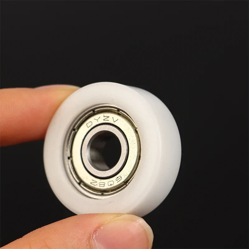 608 ZZ Nylon POM Roller Wheel 8x30x10mm Plastic Bearing Pulley Bearing Pulley Wheel Qme
